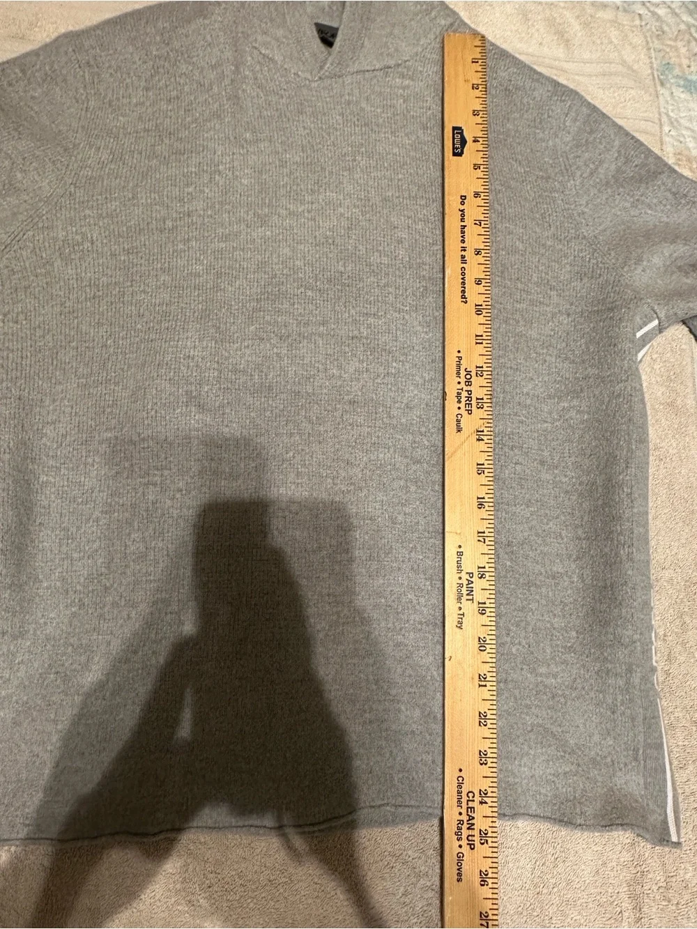 G/FORE Men's Grey wool hoodie XL
